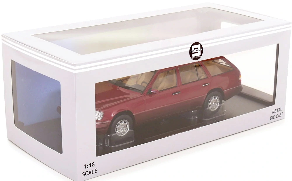 Mercedes-Benz E-Class T Model 1995 almandine red 1:18 Triple9 Collection