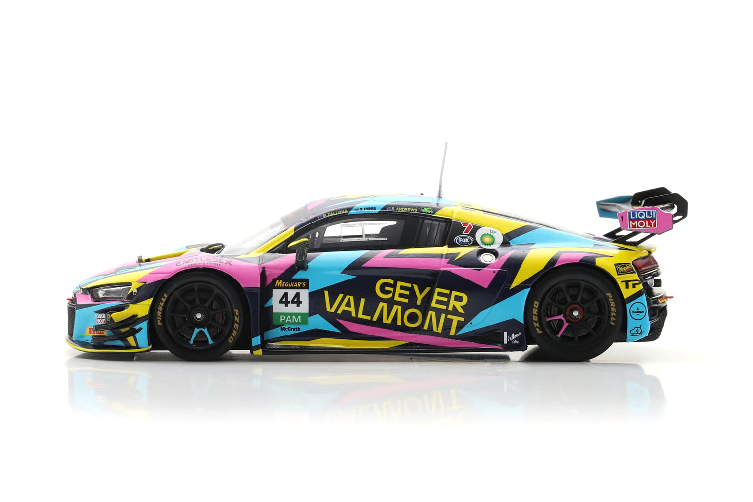 Audi R8 LMS EVO II Geyer Valmont Racing #44 Andrews/Zallouna/Pires 12H Bathurst 2025 1:43 Spark