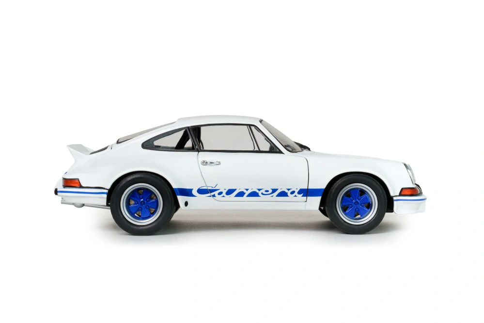 Porsche 911 RSR 1973 white/blue carrera stripes 1:18 Solido