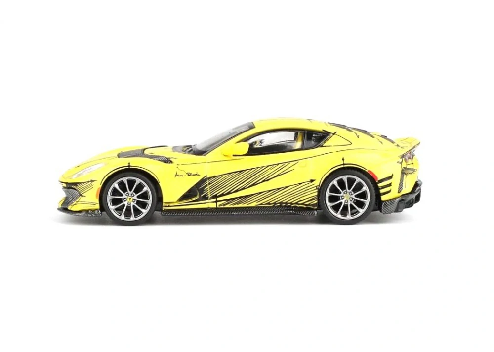 Ferrari 812 2021 Competitizone Tailor Made yellow 1:64 B.B.R. 