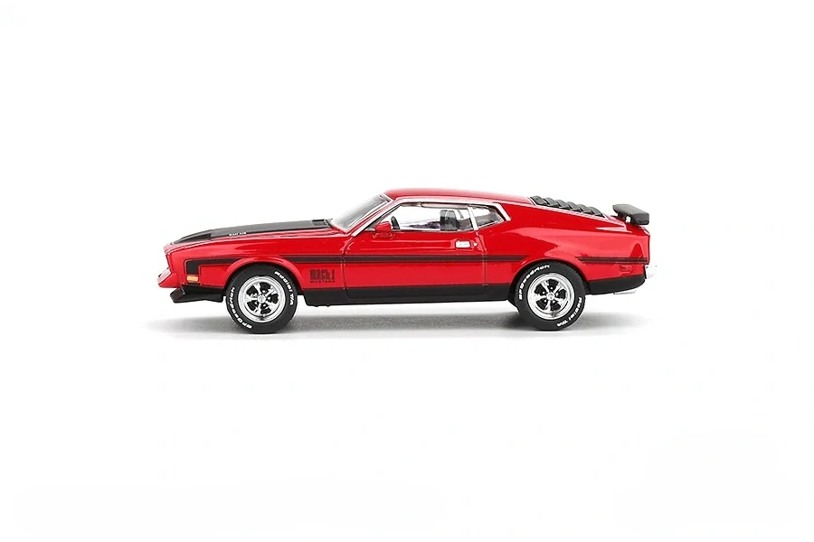 Ford Mustang Mach 1 1971 race red 1:64 Mini GT