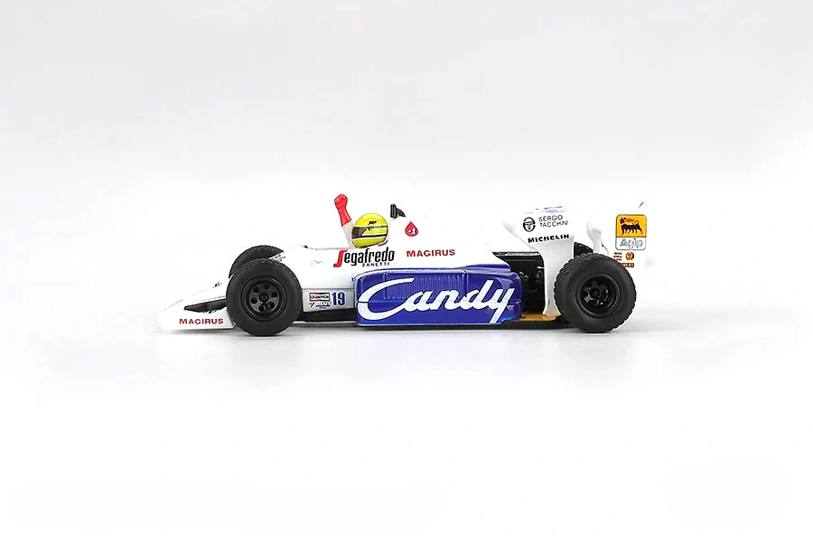 Toleman TG184 #19 Ayrton Senna 2nd Place Monaco Grand Prix 1984 1:64 Mini GT