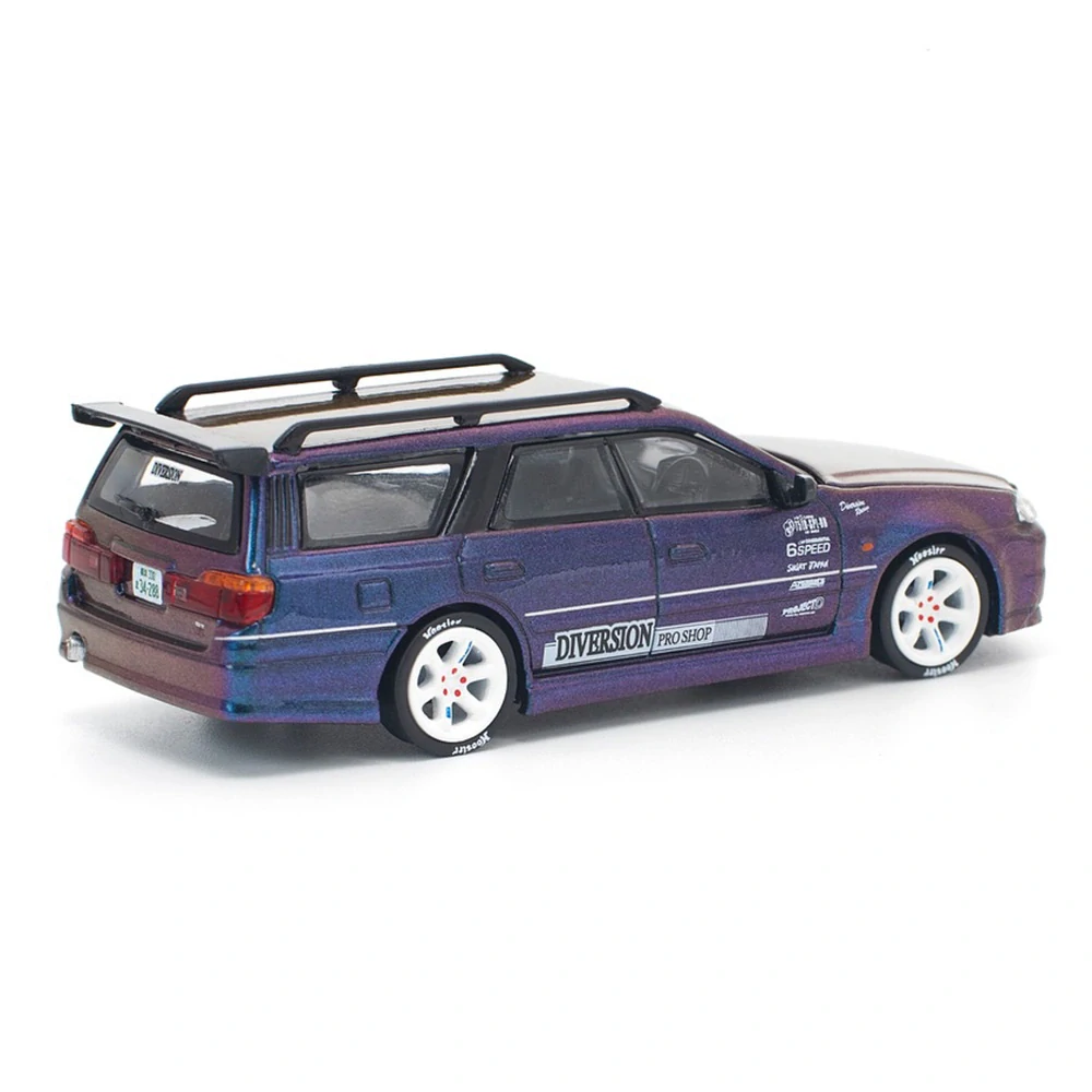 Nissan Stagea magic purple 1:64 Pop Race