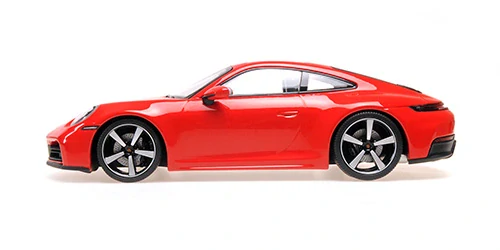 Porsche 911 (992.2) Carrera Coupe 2024 red 1:18 Minichamps