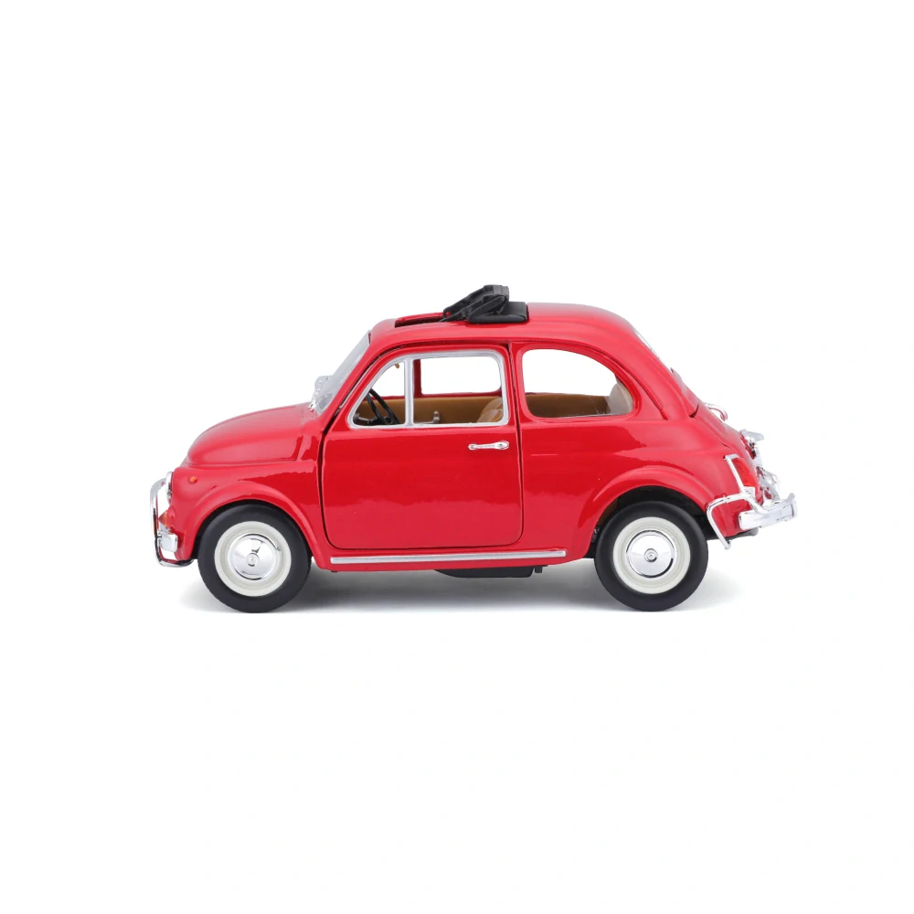 Fiat 500L open roof 1968 red 1:24 Bburago