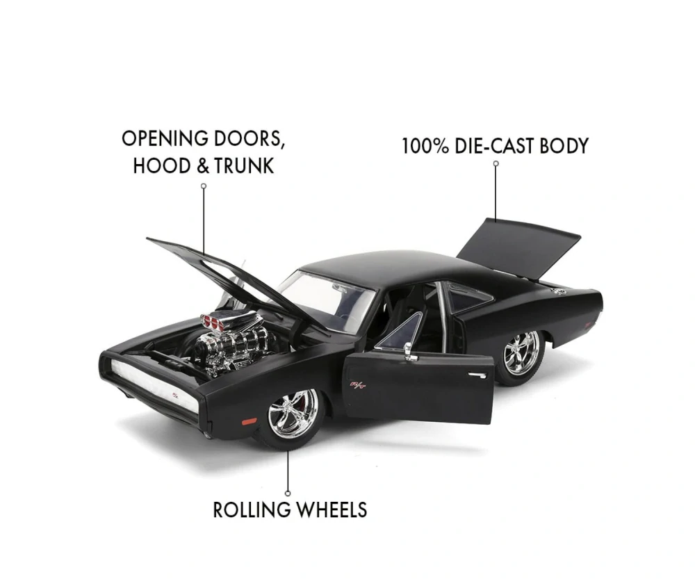 Dodge Charger Fast And Furious 1970 black 1:24 Jada Toys