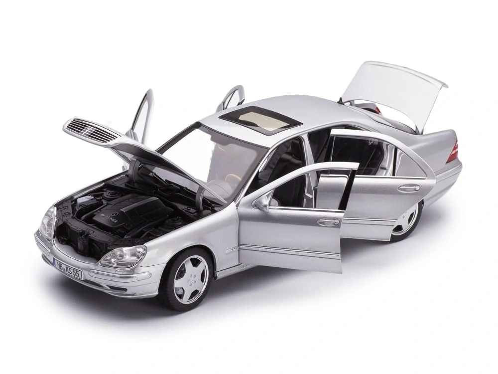 Mercedes-Benz S55 AMG W220 2000 silver 1:18 Norev