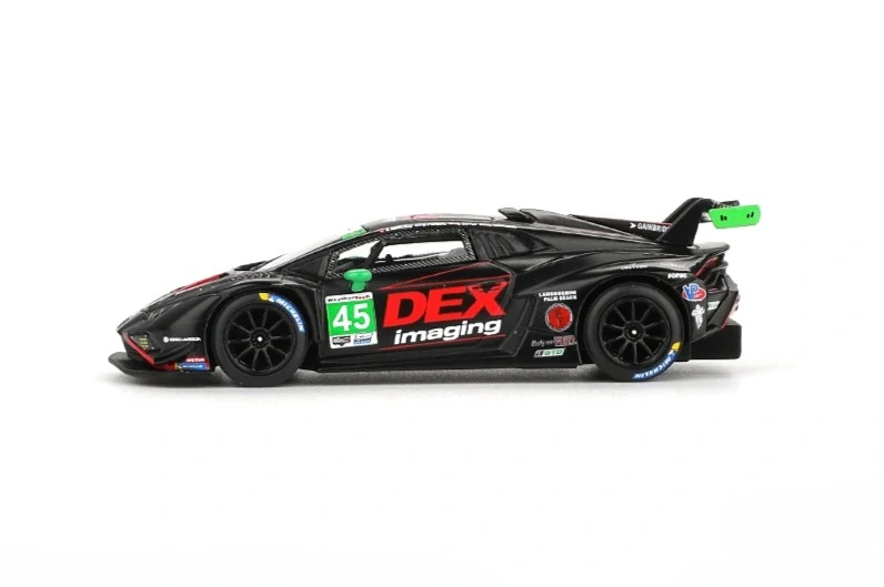Lamborghini Huracan GTR3 EVO 2 #45 K.Marcelli/D.Formal/G.Doyle/A.Harrison DEX Imaging Daytona 24 HRS 2024 1:64 Mini GT