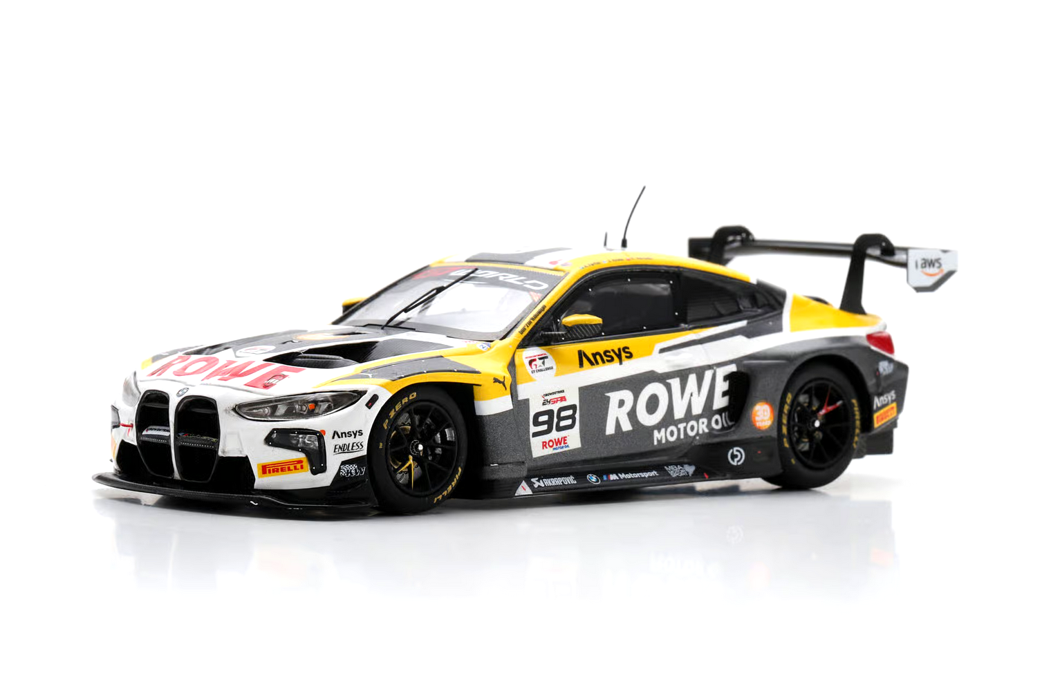 BMW M4 GT3 EVO Rowe Racing #98 Farfus/Krohn/Marciello 5th 24H Spa 2025 1:43 Spark 