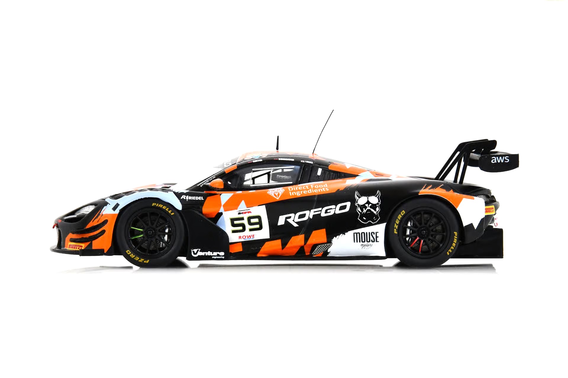 McLaren 720S GT3 EVO Garage 59 #59 Loake/Kirchhöfer/Goethe 6th 24H Spa 2025 1:43 Spark 