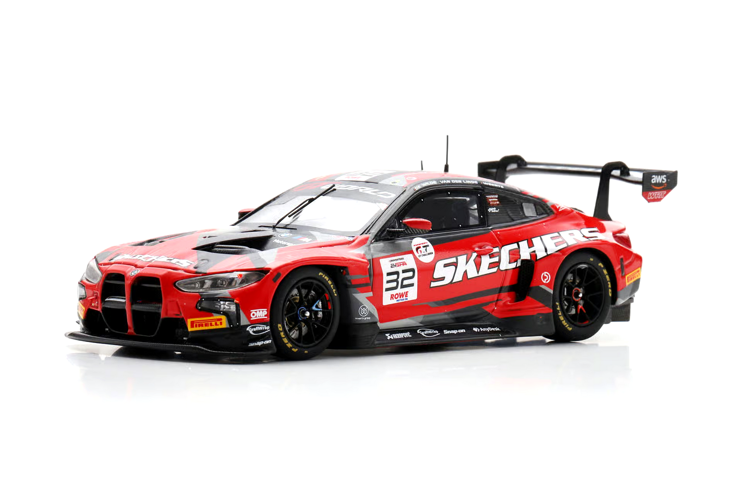 BMW M4 GT3 EVO Team WRT #32 De Wilde/Weerts/K. van der Linde 7th 24H Spa 2025 1:43 Spark 