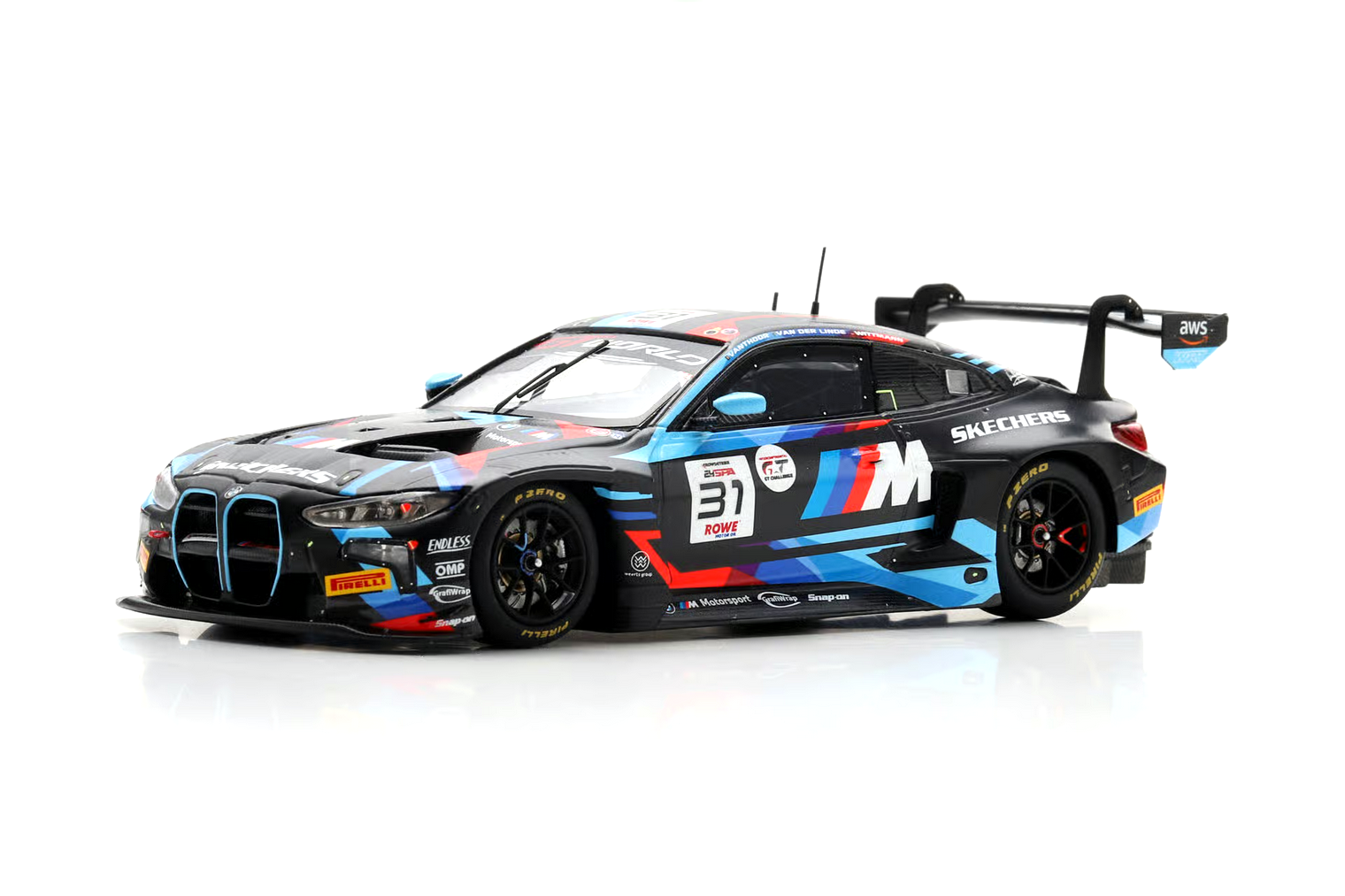 BMW M4 GT3 EVO Team WRT #31 Vanthoor/S.van der Linde/Wittmann 8th 24H Spa 2025 1:43 Spark 