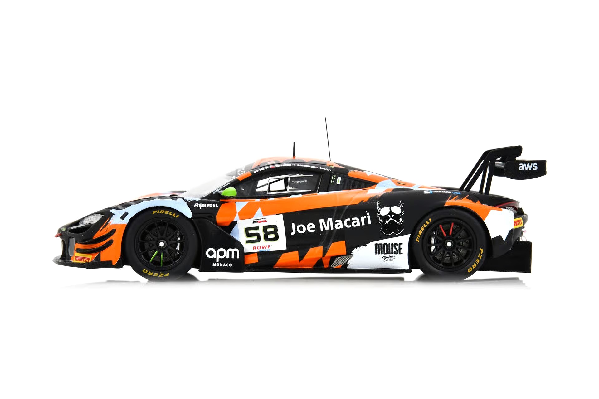 McLaren 720S GT3 EVO Garage 59 #58 Smalley/Schandorff/MacDonald/Prette 24H Spa 2025 1:43 Spark 