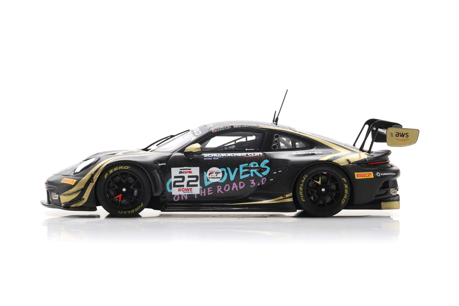 Porsche 911 GT3 R 992 Schumacher CLRT #22 Güven/Heinrich/Bachler 24H Spa 2025 1:43 Spark 