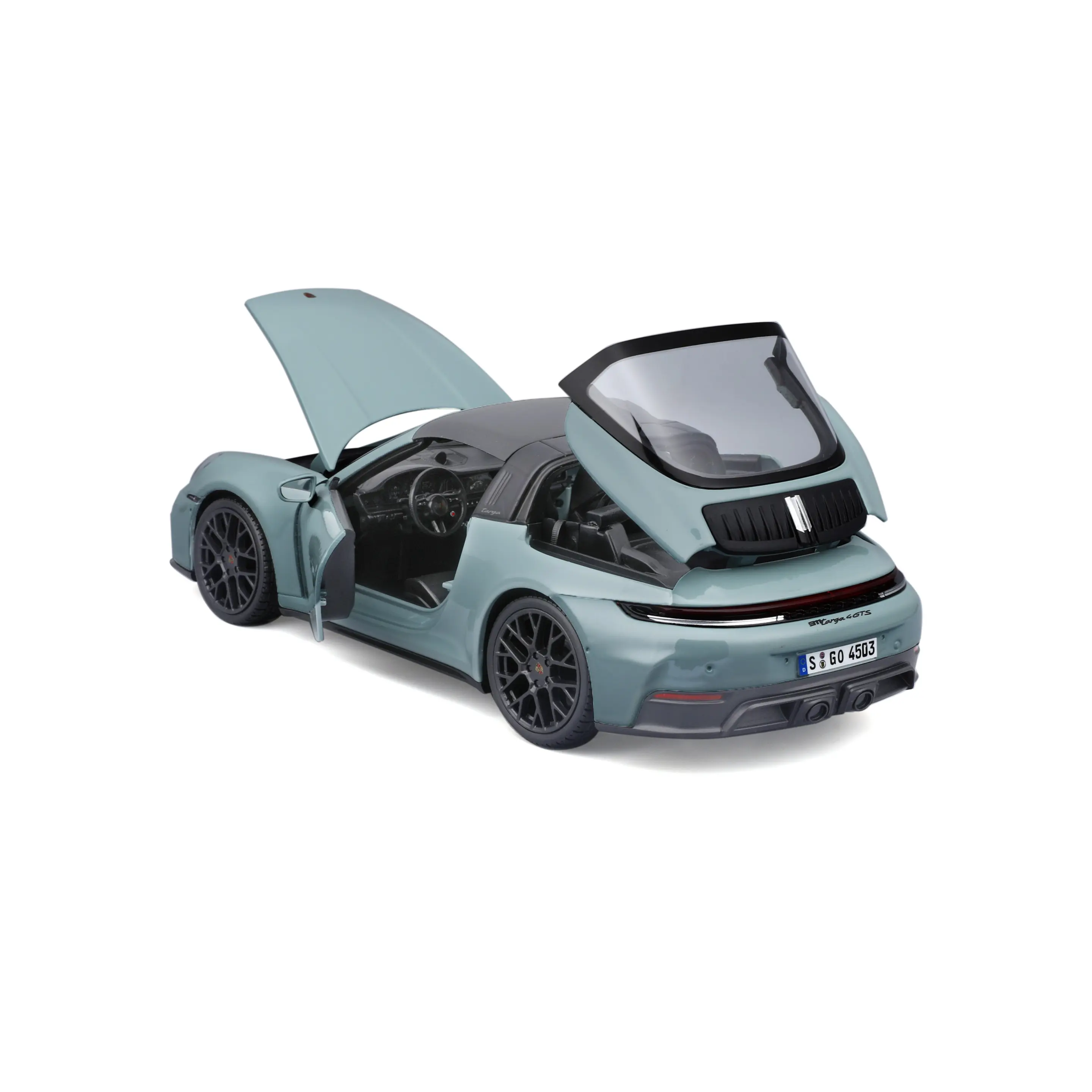 Porsche 911 992.2 Targa 4 GTS Hybrid 2025 green 1:18 Maisto