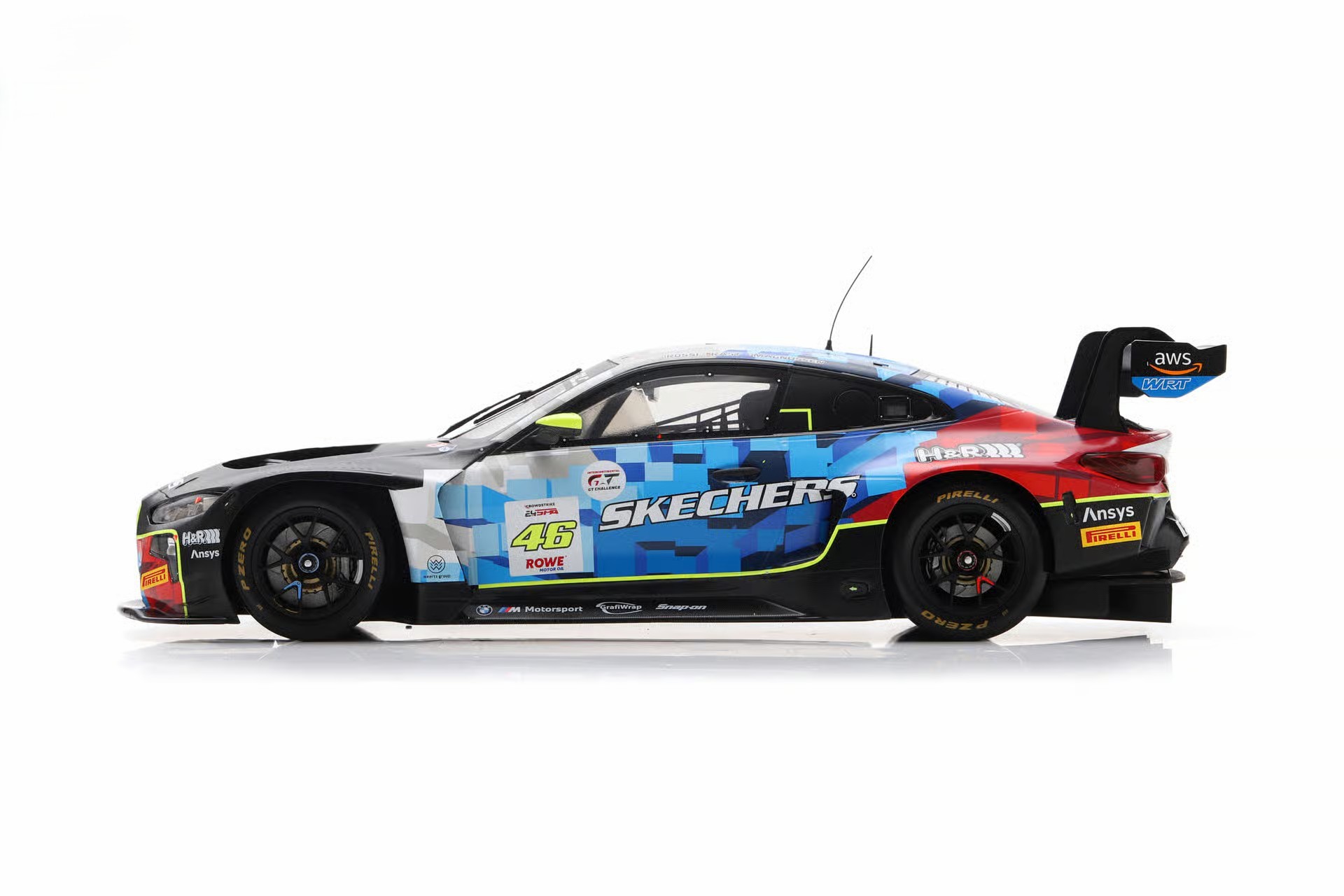 BMW M4 GT3 EVO Team WRT #46 Rast/Magnussen/Rossi 24H Spa 2025 1:18 Spark