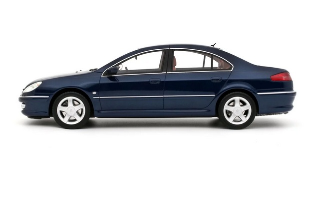 Peugeot 607 3.0 V6 Phase 2 2008 blue Montebello 1:18 OttOmobile