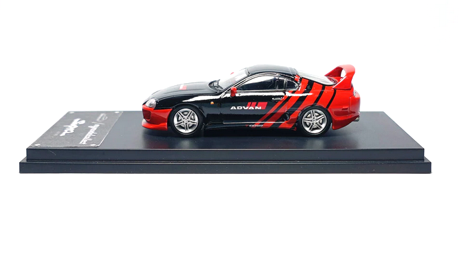 Toyota Supra JZA80 1994 *Advan* red/black 1:64 My Model Collect
