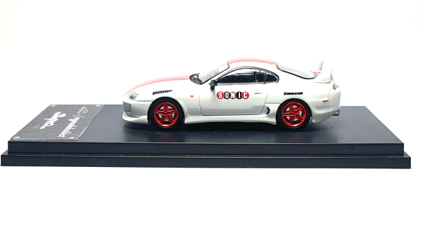 Toyota Supra JZA80 1994 *Advan* white/red 1:64 My Model Collect