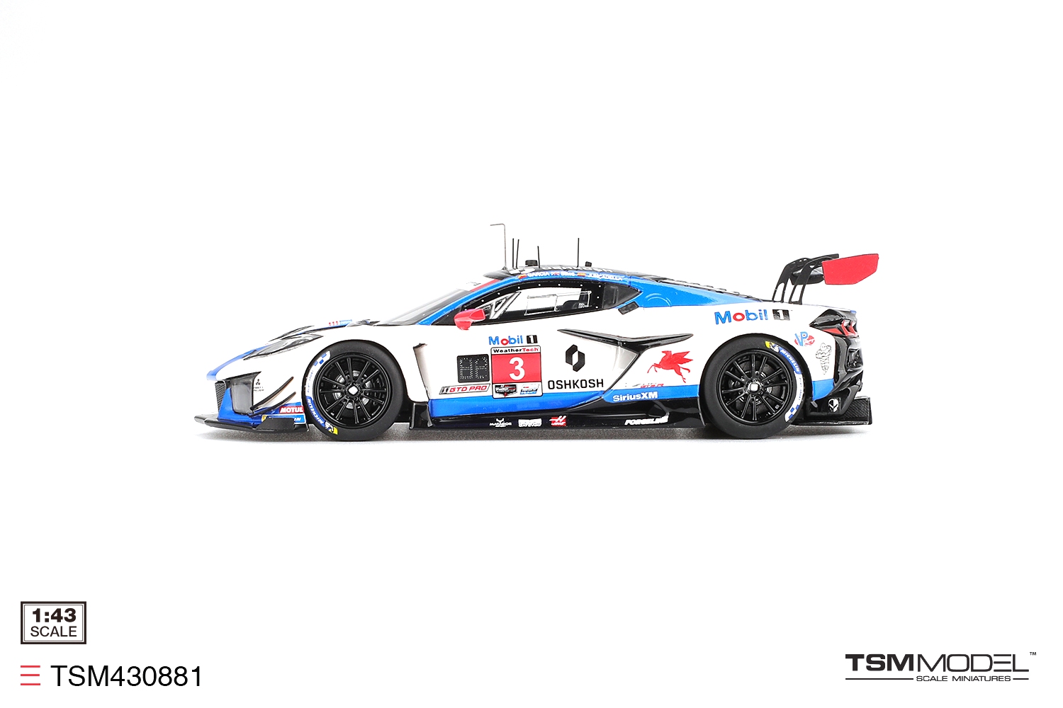 Chevrolet Corvette GT3 R #3 Corvette Racing by Pratt Miller Motorsports 12H Sebring 2025 1:43 TSM Model