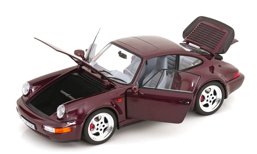 Porsche 911 (964) Turbo 3.6 1993 purple 1:18 Norev