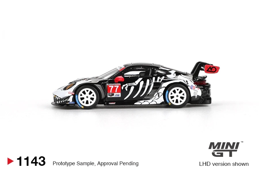 Porsche 911 992 GT3 R GTD PRO AO Racing #77 Petit Le Mans 2025 1:64 Mini GT