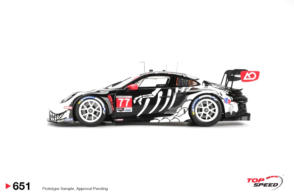 Porsche 911 992 GT3 R GTD PRO AO Racing #77 Petit Le Mans 2025 1:18 TopSpeed Models
