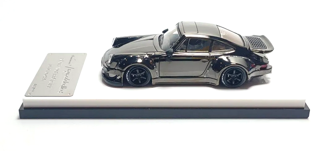 Porsche RWB 930 Rauh Welt chrome gray 1:64 My Model Collect