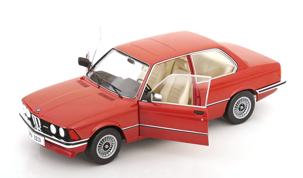 BMW E21 323I 1980 maroon metallic 1:18 Solido