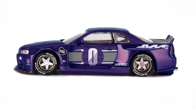 Nissan Skyline GT-R (R34) Kaido Racing Factory V2 1:64 Mini GT