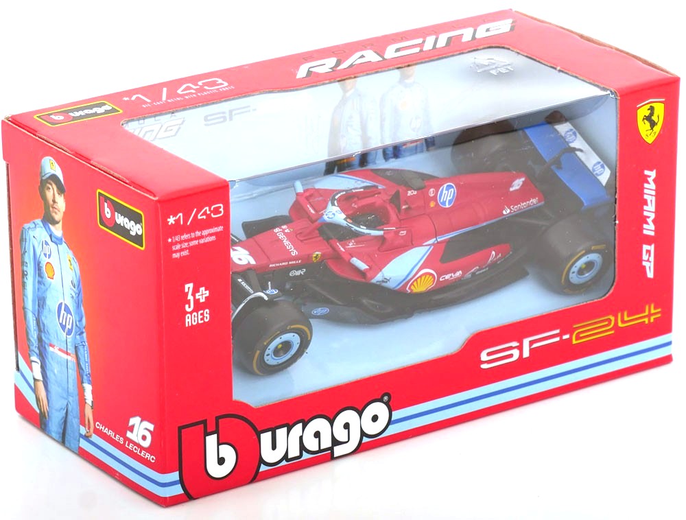 Ferrari SF-24 #16 Ch.Leclerc 3rd Miami GP 2024 1:43 Bburago