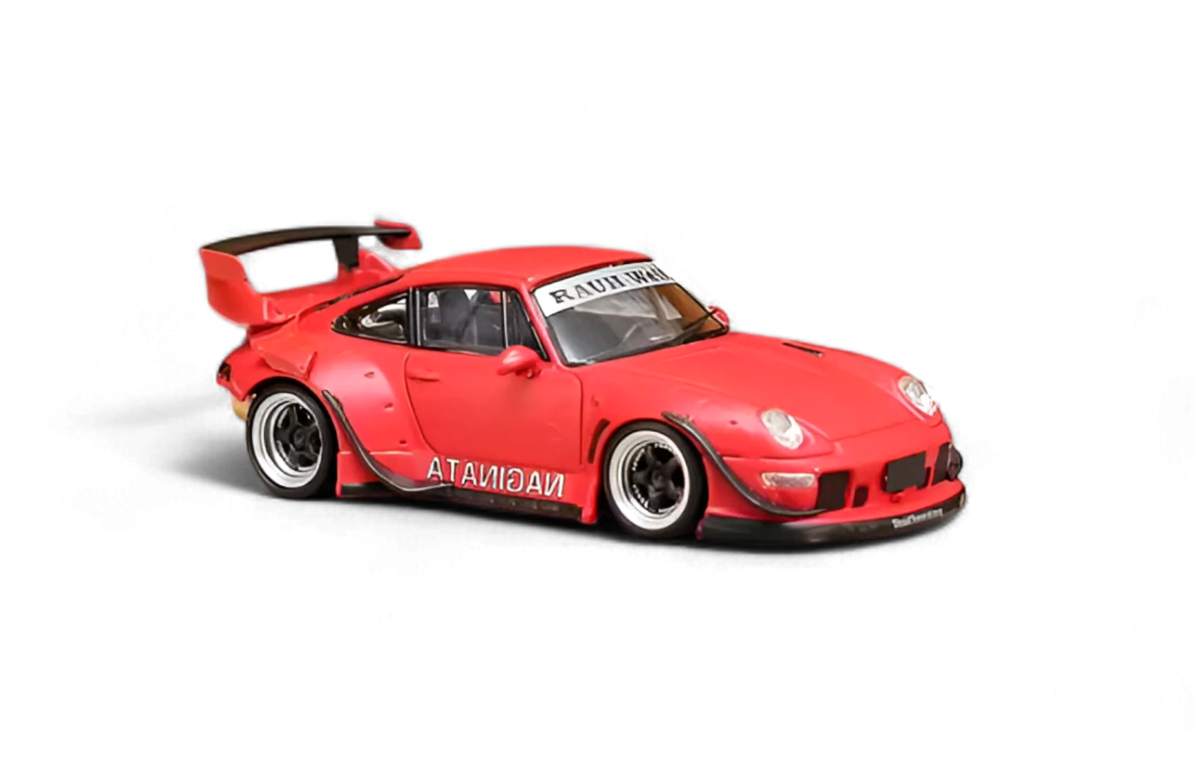 Porsche RWB 993 With Low Tail red 1:64 Street Weapon