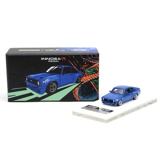 Ford Escort MK2 Pandem *Emotion* Retro Havoc blue 1:64 Inno Models