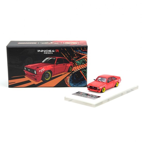 Ford Escort MK2 Pandem *Emotion* Retro Havoc red 1:64 Inno Models
