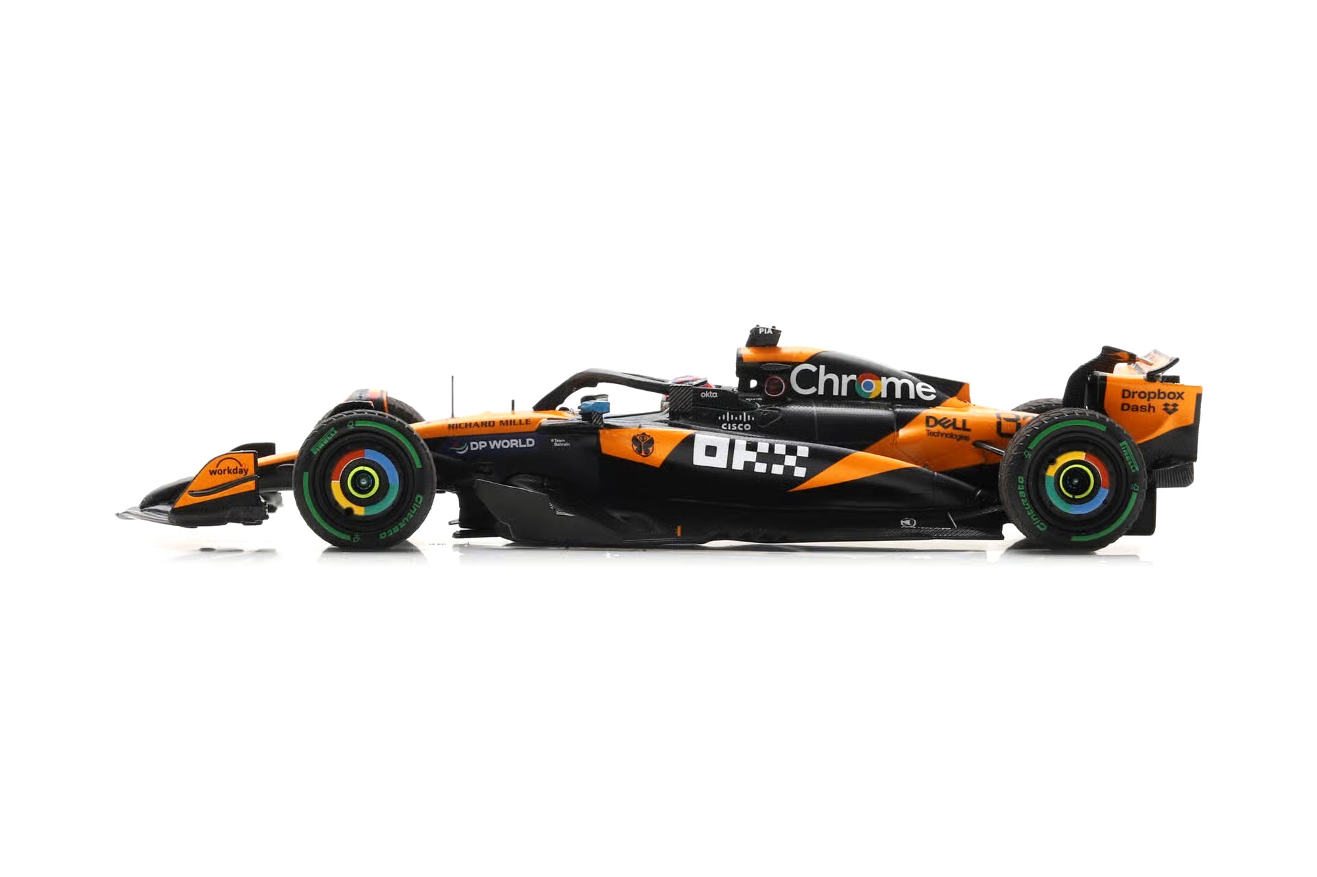 McLaren MCL39 #81 O.Piastri Winner Belgian GP 2025 with Rain Tyres 1:43 Spark