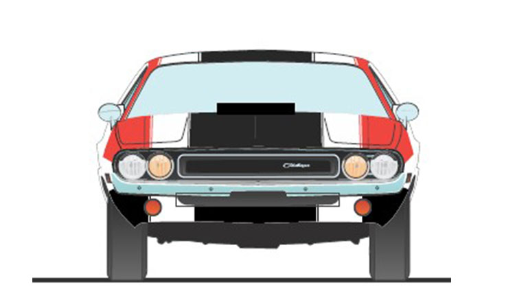 Dodge Challenger *Boycott* Dick Landy 1970 white/red/black 1:18 Acme Diecast