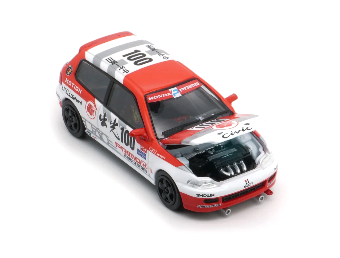 Honda Civic EG6 #100 O.Nakako (RHD) JTC Idemitsu 1993 1:64 BM Creations