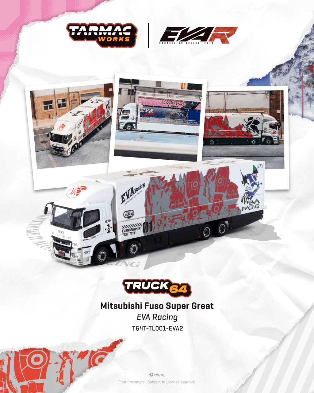Mitsubishi Fuso Super Great *EVA Racing* 1:64 Tarmac
