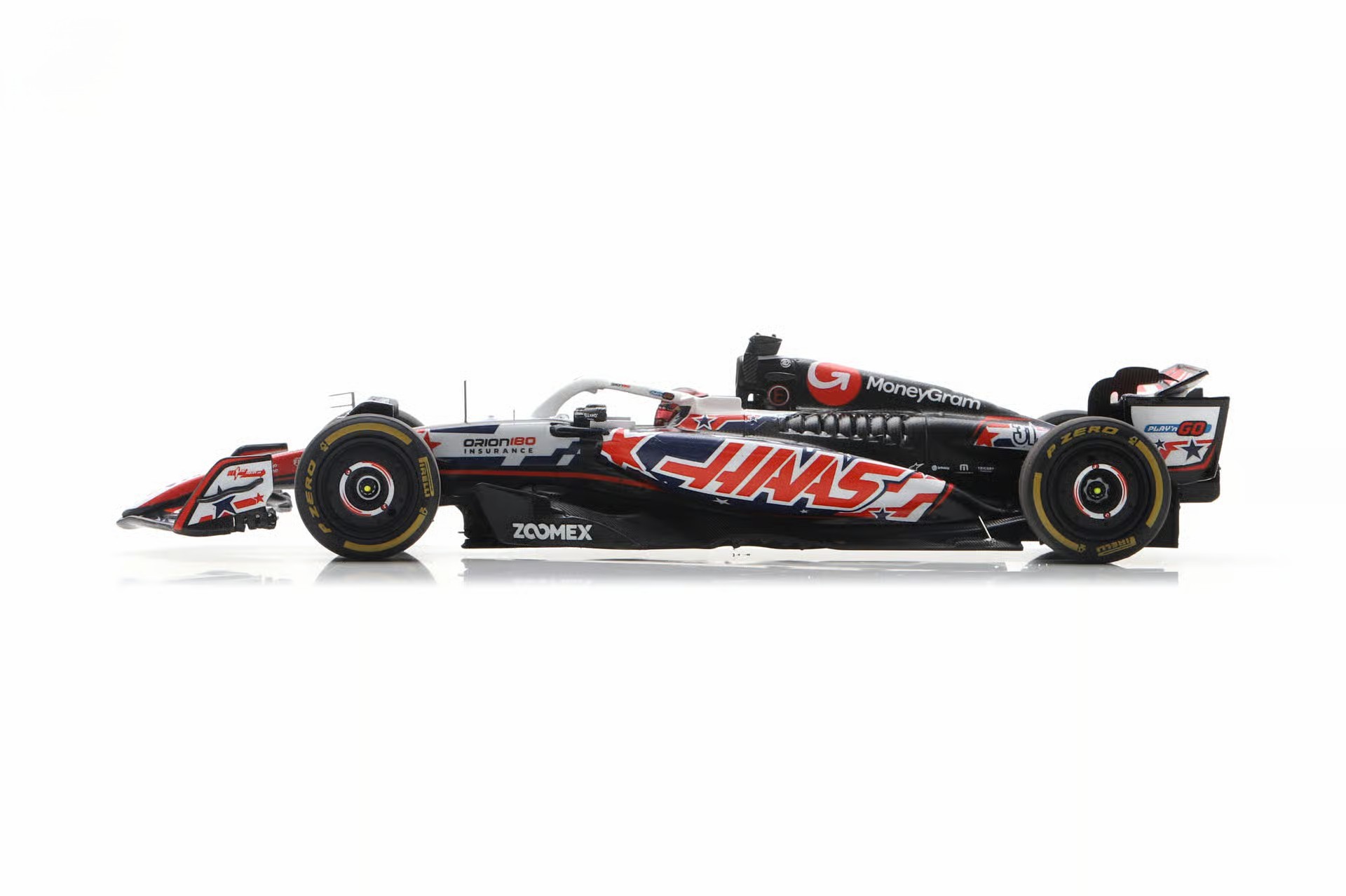 Haas VF-25 MoneyGram #31 E.Ocon US GP 2025 1:43 Spark