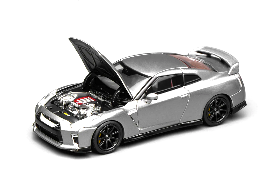 Nissan GT-R (R35) Coupe 2020 Track Edition Enginnering By Nismo grey 1:64 Motorhelix 