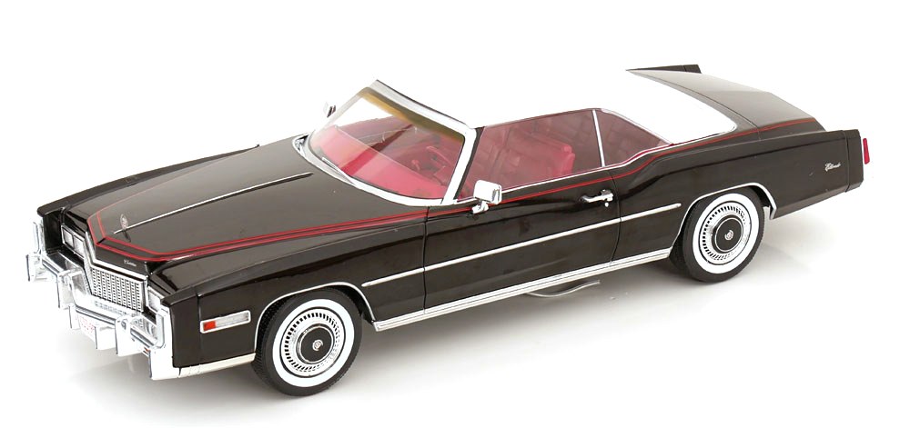 Cadillac Eldorado Convertible 1976 black 1:18 MCG