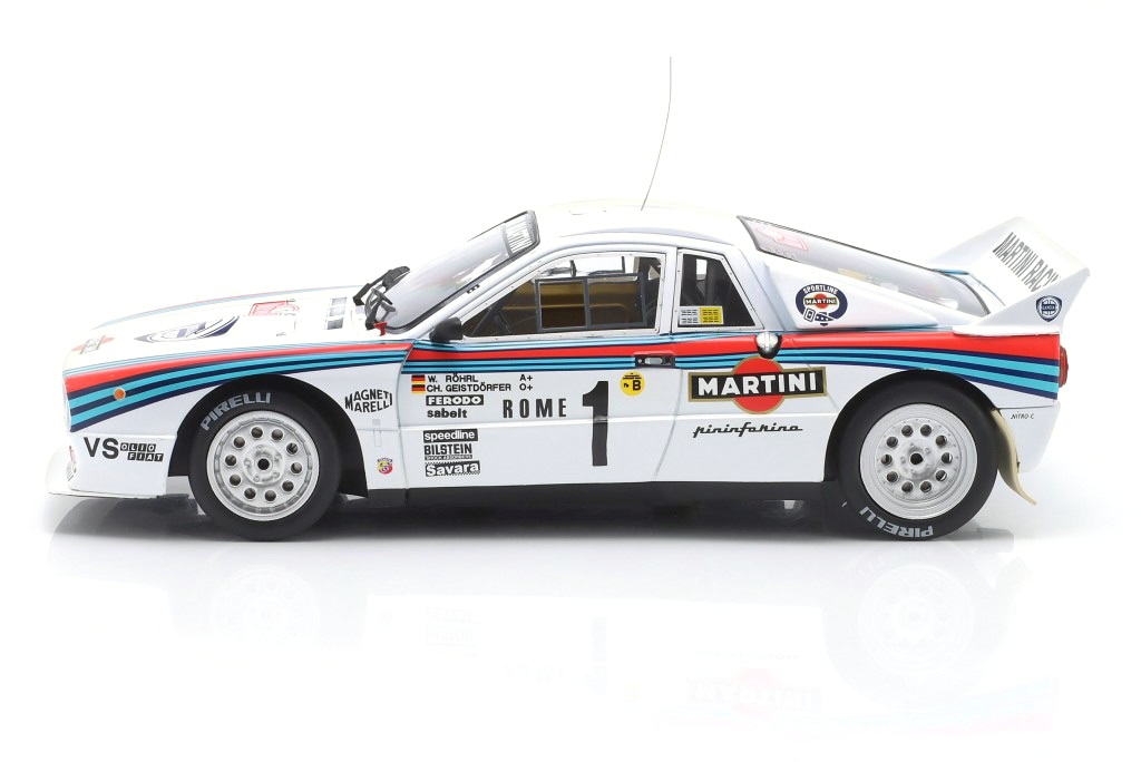 Lancia 037 Martini Racing #1 Röhrl/Geistdörfer Winner Rallye Monte-Carlo 1983 1:18 Werk83