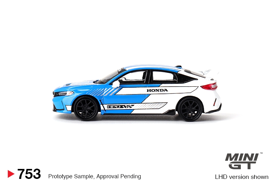 Honda Civic Type R #3 2023 Pace Car Blue 1:64 Mini GT