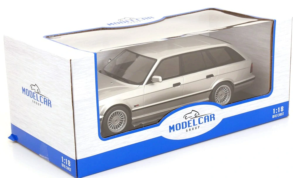 BMW Alpina B10 4,6 Basis E34 1991 silver metallic 1:18 MCG