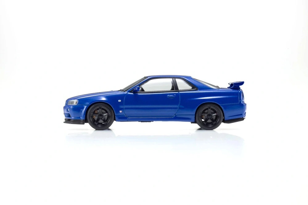 Nissan Skyline GT-R R34 V-SpecII 2001 blue 1:43 Kyosho