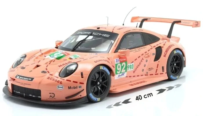 Porsche 911 991 RSR *Pink Pig* #92 Christensen/Estre/Vanthoor Winner LMGTE-Pro Le Mans 2018 1:12 Ixo Models
