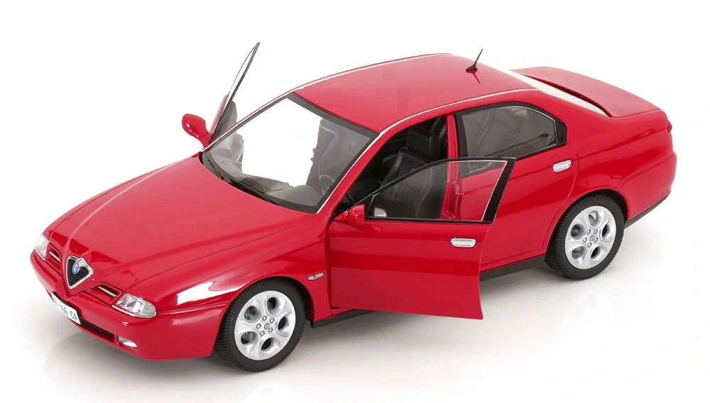Alfa Romeo 166 3.0 V6 1998 red/black interior 1:18 Mitica