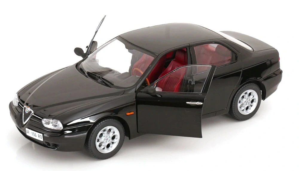 Alfa Romeo 156 2.5 V6 24V 1997 black/red interior 1:18 Mitica