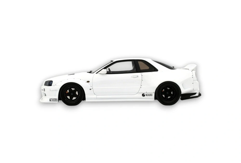 Nissan Skyline GT-R R34 KRC Body Kit Pearl White  1:18 OttOmobile