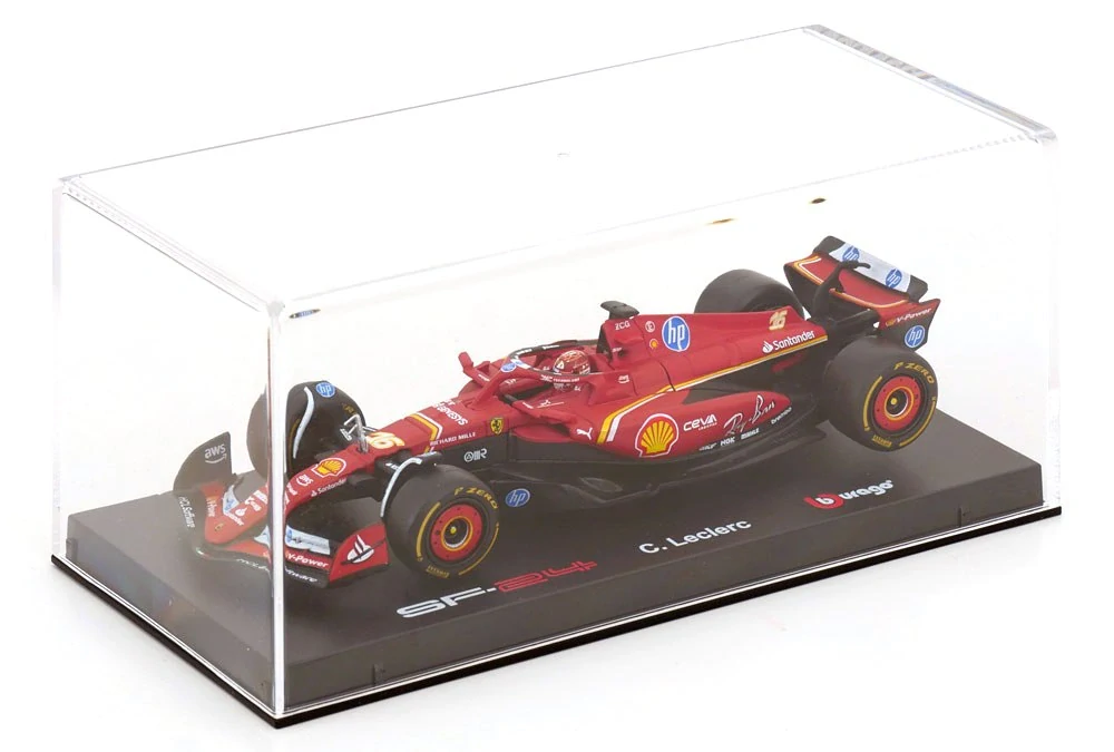 Ferrari SF-24 #16 Ch.Leclerc Winner Monaco GP 2024 with Helmet 1:43 Bburago